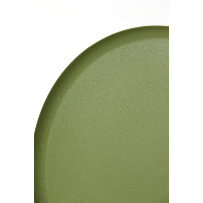 Bijzettafel Milaki - Groen - Ø39cm - Metaal-Bijzettafels-Light & Living