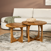 Bijzettafel Milou Naturel 60 cm 60x60x45 cm-Salontafels-Starfurn