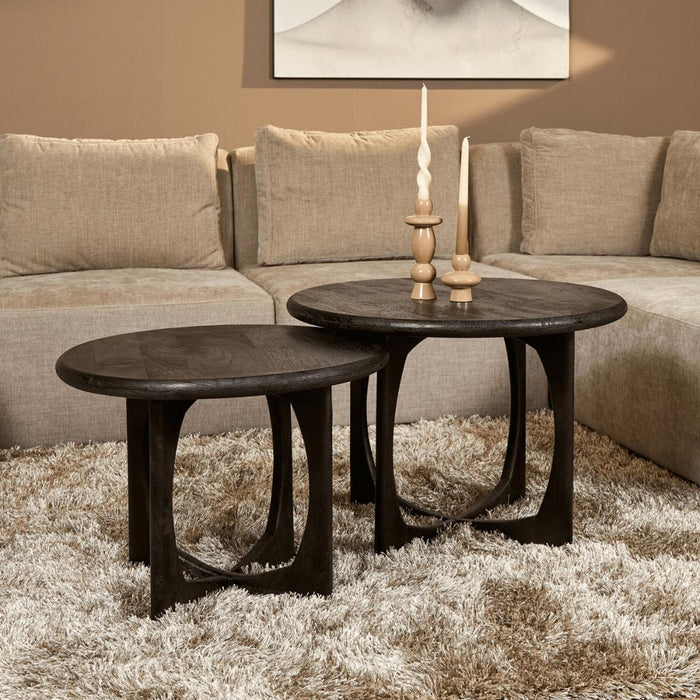 Bijzettafel Milou Zwart 60 cm 60x60x45 cm-Salontafels-Starfurn