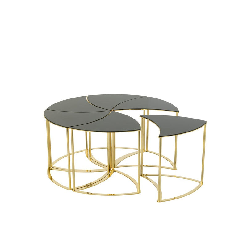 Bijzettafel Mix Ijzer 100 cm 100x100x48 cm-Bijzettafels-J-Line