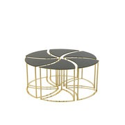 Bijzettafel Mix Ijzer 100 cm 100x100x48 cm-Bijzettafels-J-Line
