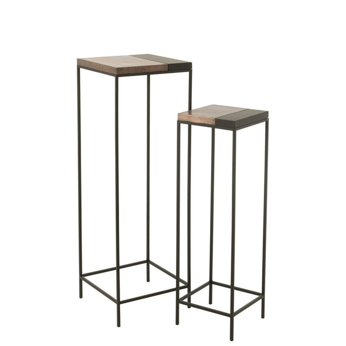 Bijzettafel Mix Ijzer 41 cm-Bijzettafels-J-Line