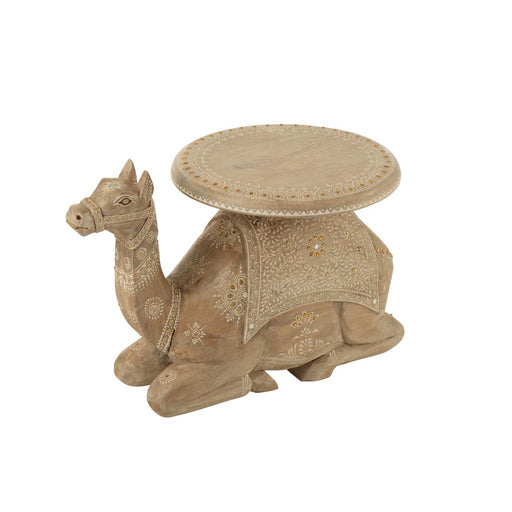 Bijzettafel Mix Mangohout hout 35x58 cm-Bijzettafels-J-Line