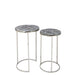 Bijzettafel Mix Staal 36 cm - Staal(30%),stone(70%) - 35984-Bijzettafels-J-Line