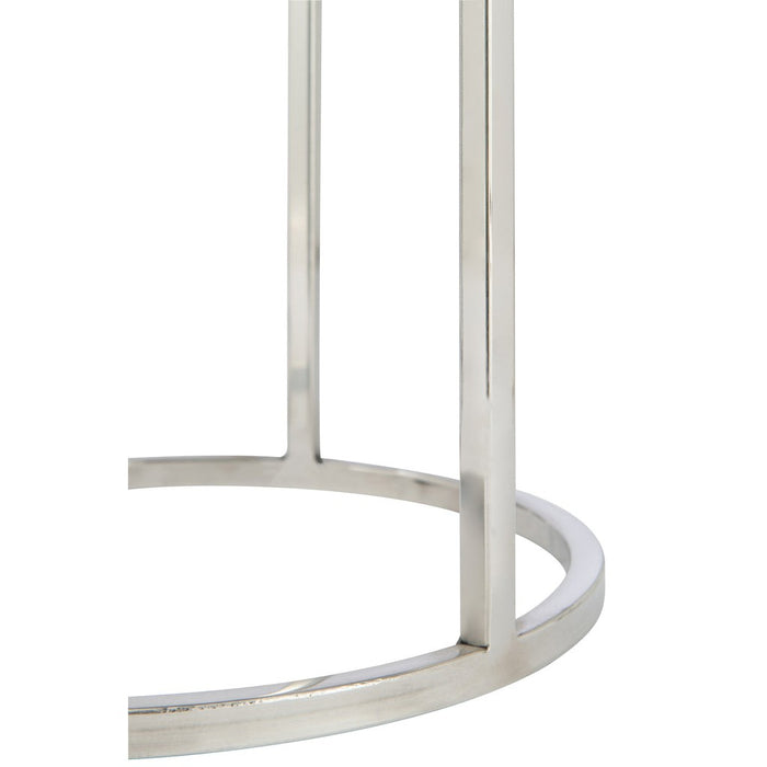 Bijzettafel Mix Staal 36 cm - Staal(30%),stone(70%) - 35984-Bijzettafels-J-Line