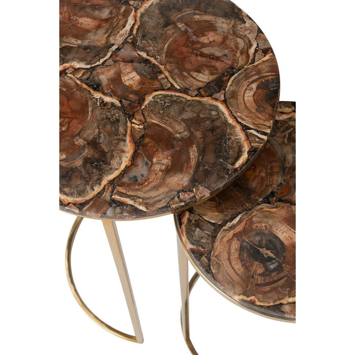 Bijzettafel Mix Stone 36 cm-Bijzettafels-J-Line