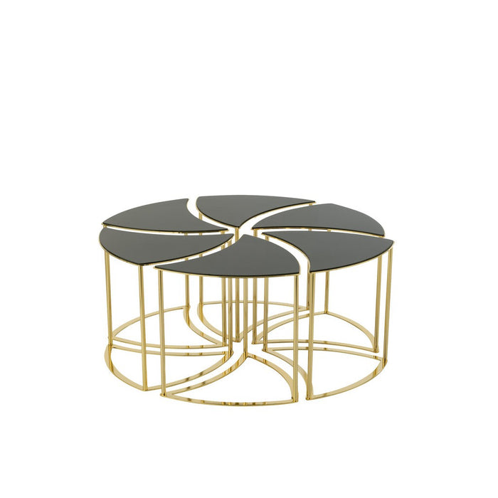 Bijzettafel Mix ijzer 100 cm 100x100x48 cm-Bijzettafels-J-Line