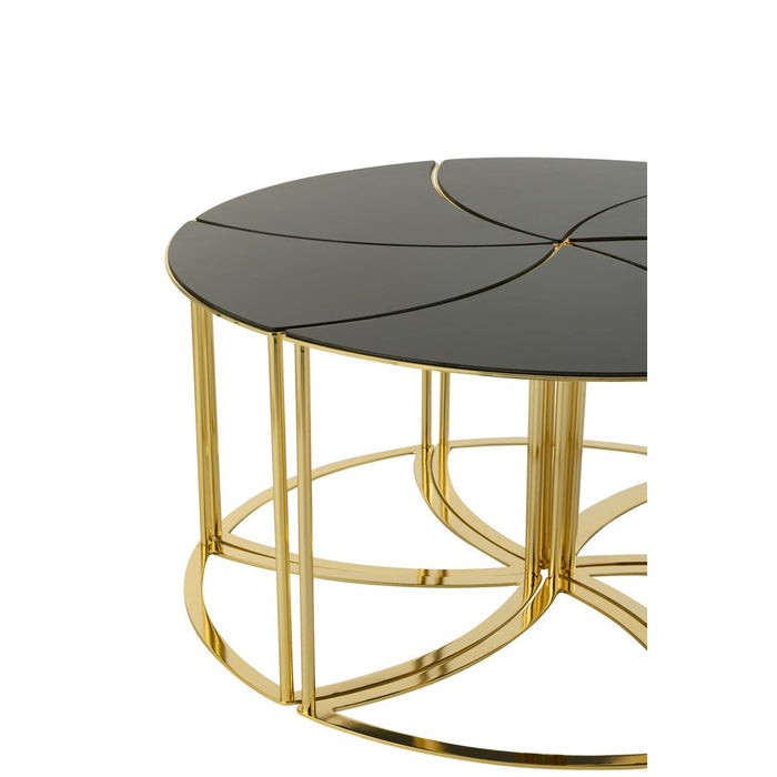 Bijzettafel Mix ijzer 100 cm 100x100x48 cm-Bijzettafels-J-Line