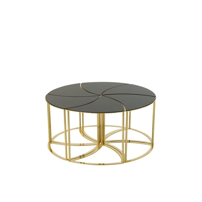 Bijzettafel Mix ijzer 100 cm 100x100x48 cm-Bijzettafels-J-Line