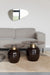 Bijzettafel Mohra L Glass Bruin Ø59x46 cm-Bijzettafels-Creating Home