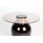 Bijzettafel Mohra S Glass Bruin Ø50x40 cm-Bijzettafels-Creating Home
