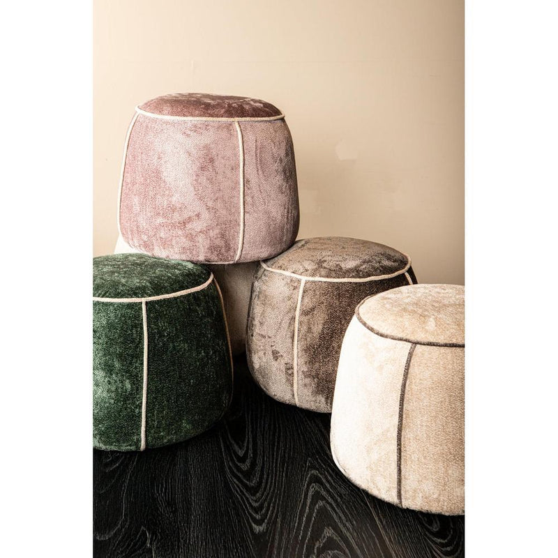 Bijzettafel Napoli Polyester Groen 50 cm-Bijzettafels-PTMD