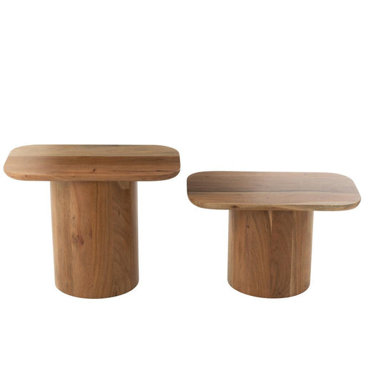Bijzettafel Naturel Acaciahout hout 35x60 cm-Bijzettafels-J-Line