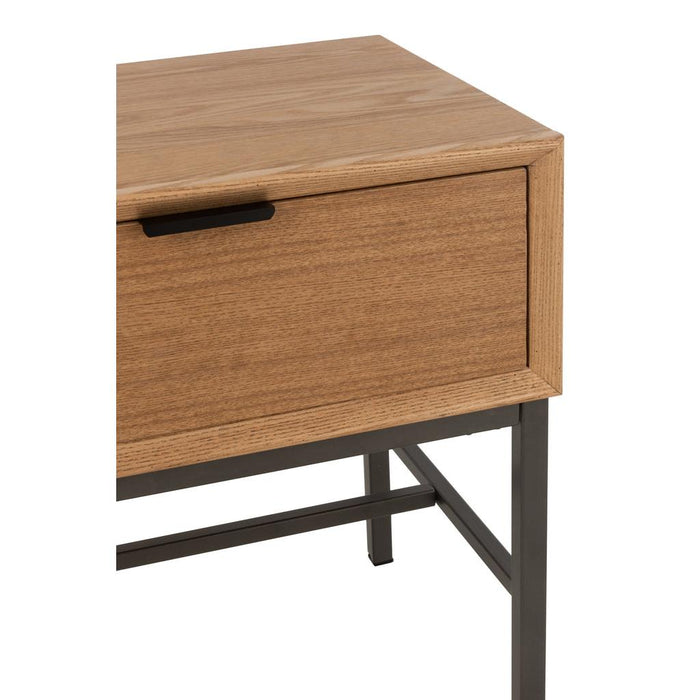Bijzettafel Naturel Ash hout 30x48 cm-Bijzettafels-J-Line