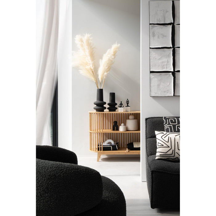 Bijzettafel Naturel Bamboe 37x120 cm-Bijzettafels-J-Line