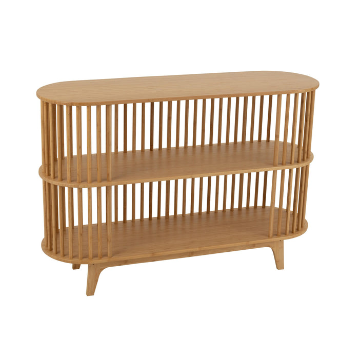 Bijzettafel Naturel Bamboe 37x120 cm-Bijzettafels-J-Line