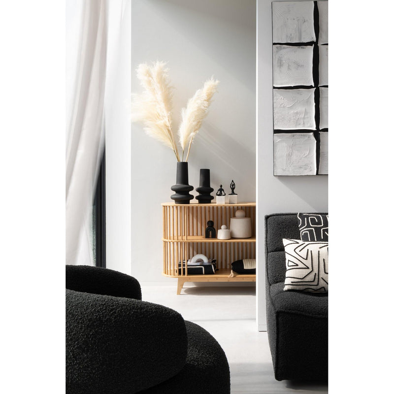 Bijzettafel Naturel Bamboe 37x120 cm-Opbergkasten-J-Line