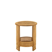 Bijzettafel Naturel Bamboe 40 cm 40x40x49.5 cm-Bijzettafels-J-Line