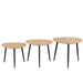 Bijzettafel Naturel Bamboe 57 cm 57x56x45.7 cm-Bijzettafels-J-Line