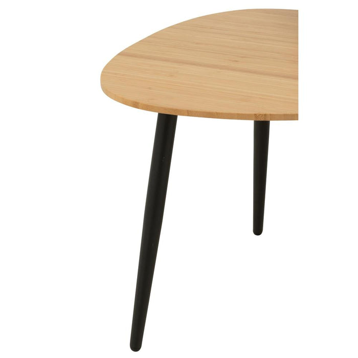 Bijzettafel Naturel Bamboe 57 cm 57x56x45.7 cm-Bijzettafels-J-Line