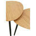 Bijzettafel Naturel Bamboe 57 cm 57x56x45.7 cm-Bijzettafels-J-Line