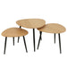 Bijzettafel Naturel Bamboe 57 cm 57x56x45.7 cm-Bijzettafels-J-Line