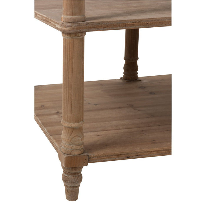 Bijzettafel Naturel Eucalyptus hout 70x131 cm-Bijzettafels-J-Line