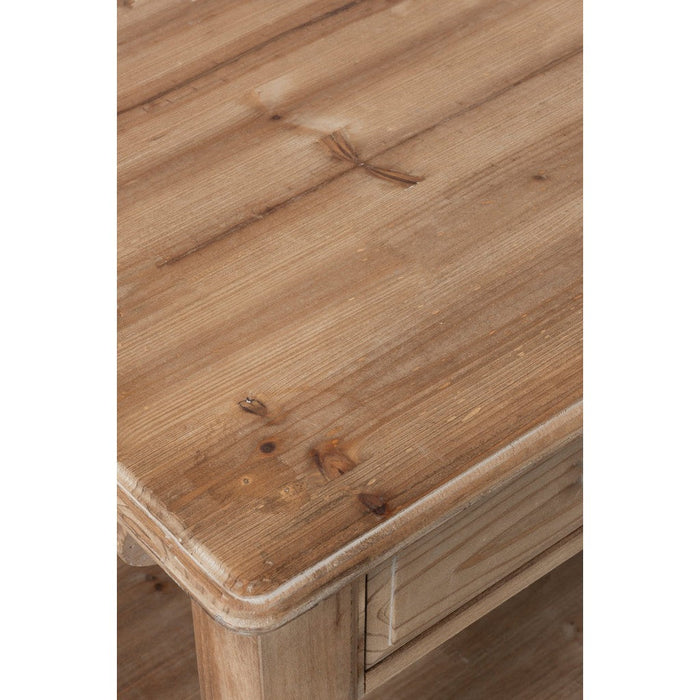 Bijzettafel Naturel Eucalyptus hout 70x131 cm-Bijzettafels-J-Line