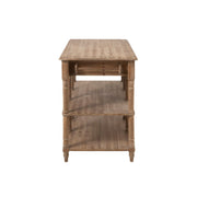 Bijzettafel Naturel Eucalyptus hout 70x131 cm-Bijzettafels-J-Line