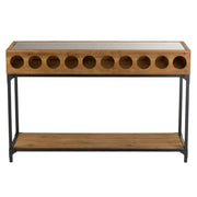Bijzettafel Naturel Fir hout 38x120 cm-Bijzettafels-J-Line