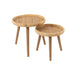 Bijzettafel Naturel Fir hout 60 cm-Bijzettafels-J-Line