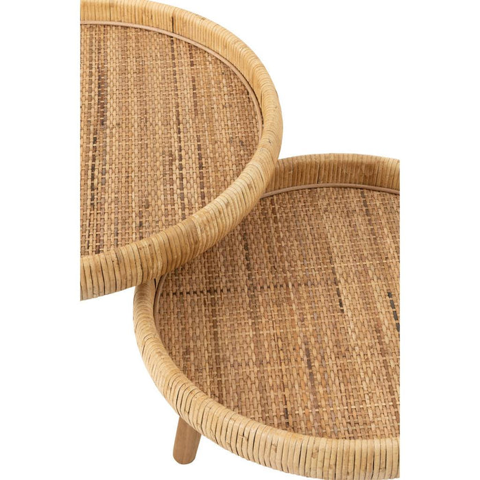 Bijzettafel Naturel Fir hout 60 cm-Bijzettafels-J-Line