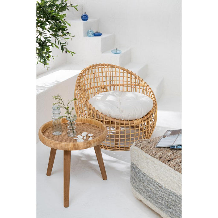 Bijzettafel Naturel Fir hout 60 cm-Bijzettafels-J-Line