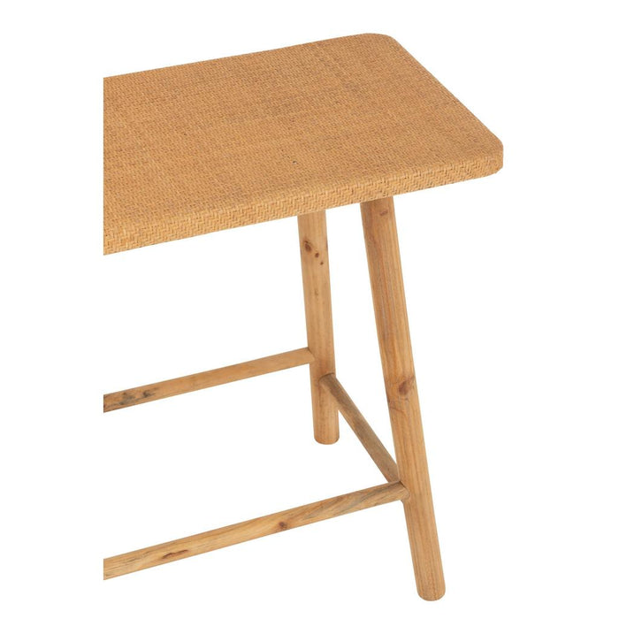 Bijzettafel Naturel Fir hout Rechthoekig 40x120 cm-Bijzettafels-J-Line