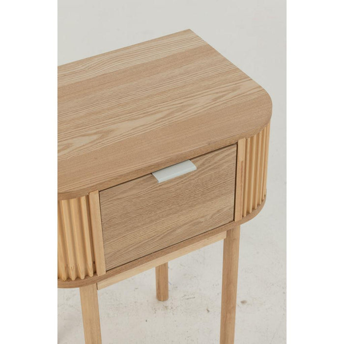 Bijzettafel Naturel Grenenhout 40x53 cm-Bijzettafels-J-Line