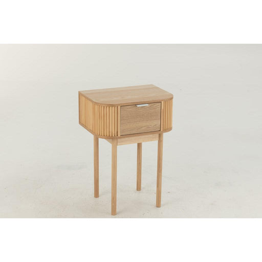 Bijzettafel Naturel Grenenhout 40x53 cm-Bijzettafels-J-Line