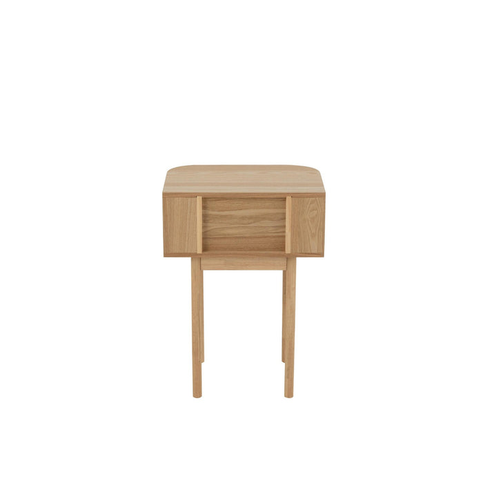 Bijzettafel Naturel Grenenhout 40x53 cm-Opbergkasten-J-Line