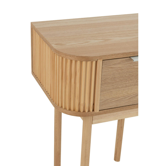 Bijzettafel Naturel Grenenhout 40x53 cm-Opbergkasten-J-Line