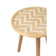Bijzettafel Naturel Grenenhout 53 cm 53x53x56 cm-Bijzettafels-J-Line