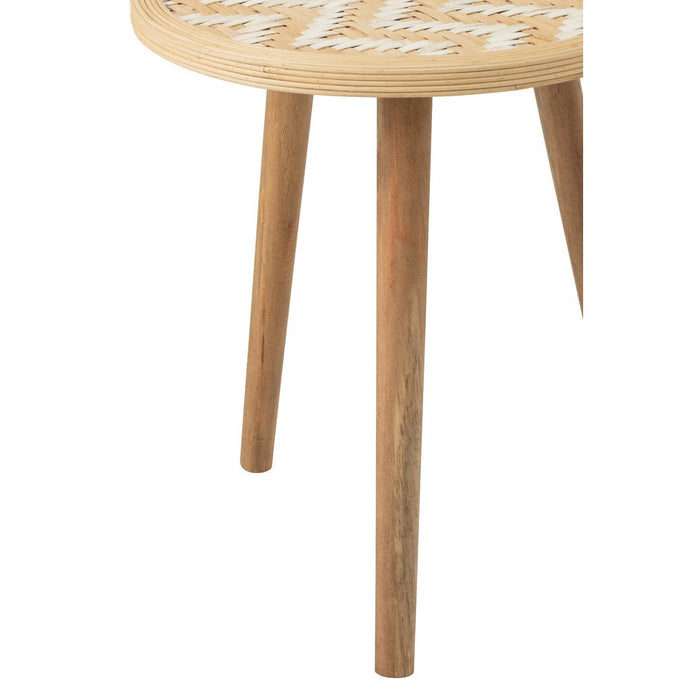 Bijzettafel Naturel Grenenhout 53 cm-Bijzettafels-J-Line