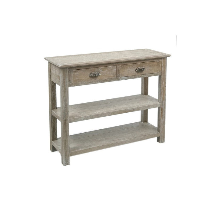 Bijzettafel Naturel Ijzer 37x100 cm-Bijzettafels-J-Line