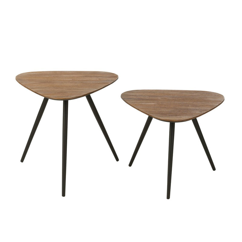 Bijzettafel Naturel Ijzer 50 cm 50x50x50 cm-Bijzettafels-J-Line