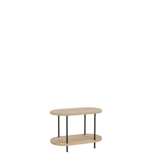 Bijzettafel Naturel Mangohout hout 40x75 cm-Bijzettafels-J-Line