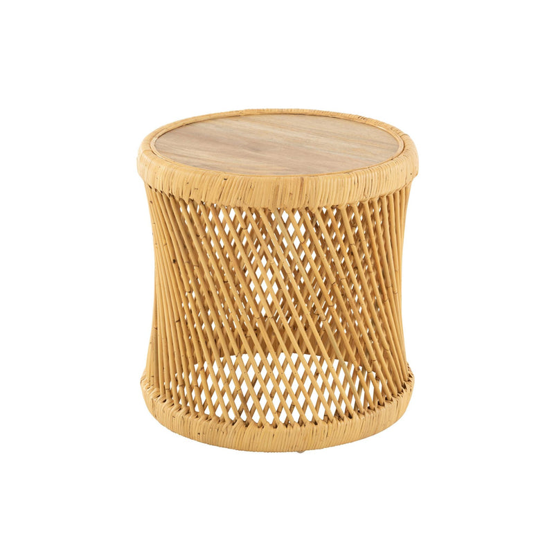 Bijzettafel Naturel Mangohout hout 50 cm 50x50x50 cm-Bijzettafels-J-Line