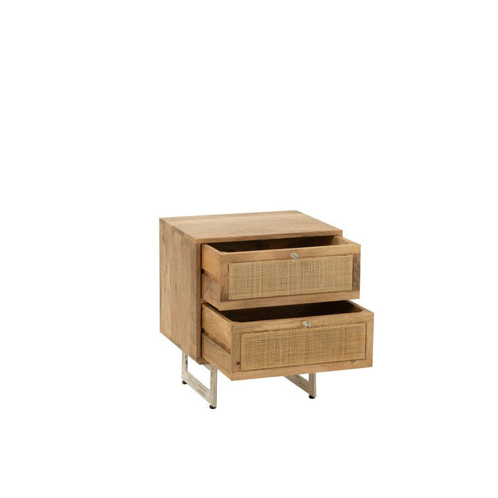Bijzettafel Naturel Mdf 40 cm - Naturel - 30932-Bijzettafels-J-Line