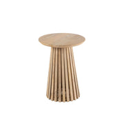 Bijzettafel Naturel Mdf 40 cm Naturel 40x40x52.5 cm-Bijzettafels-J-Line