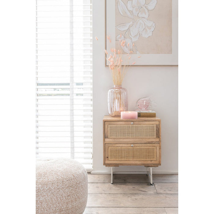 Bijzettafel Naturel Mdf 40 cm - Naturel-Bijzettafels-J-Line
