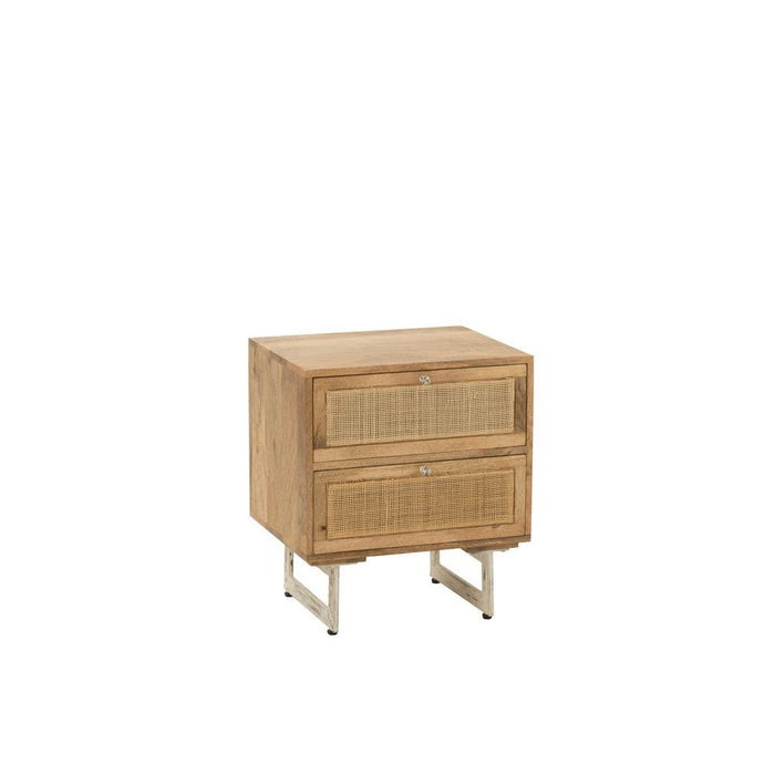 Bijzettafel Naturel Mdf 40 cm - Naturel-Bijzettafels-J-Line