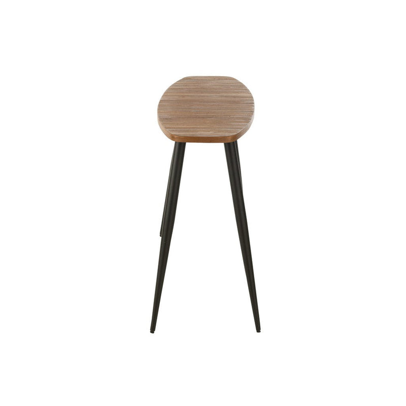 Bijzettafel Naturel Mdf Ovaal 40x120 cm-Bijzettafels-J-Line