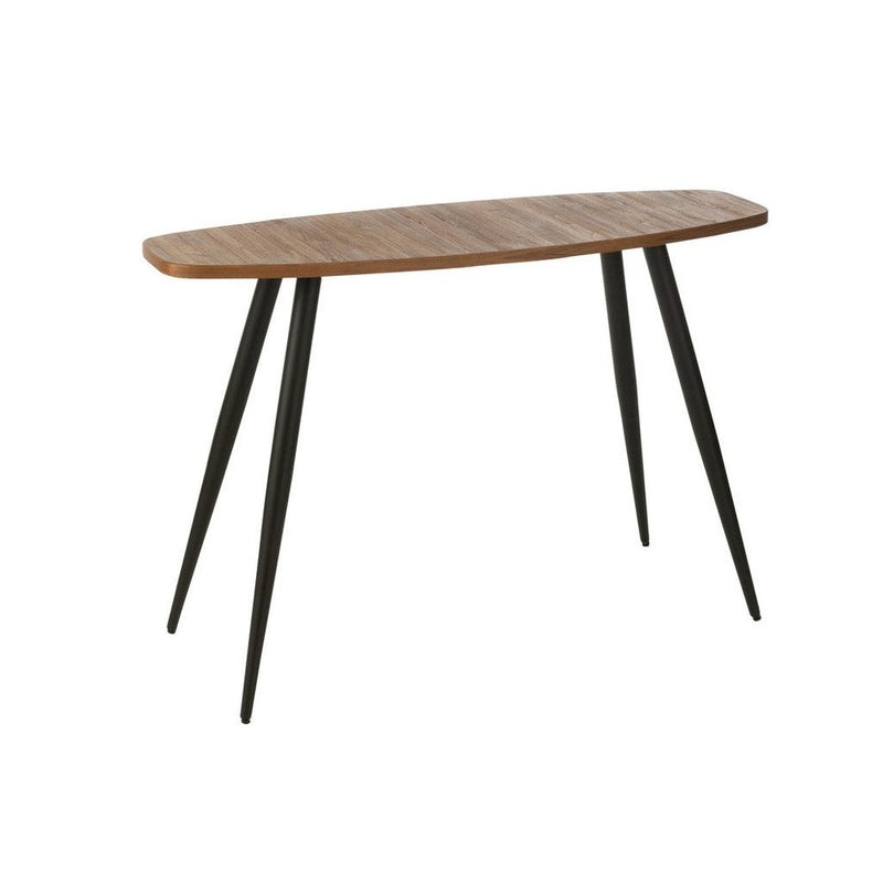 Bijzettafel Naturel Mdf Ovaal 40x120 cm-Bijzettafels-J-Line